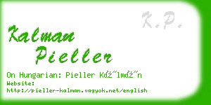 kalman pieller business card